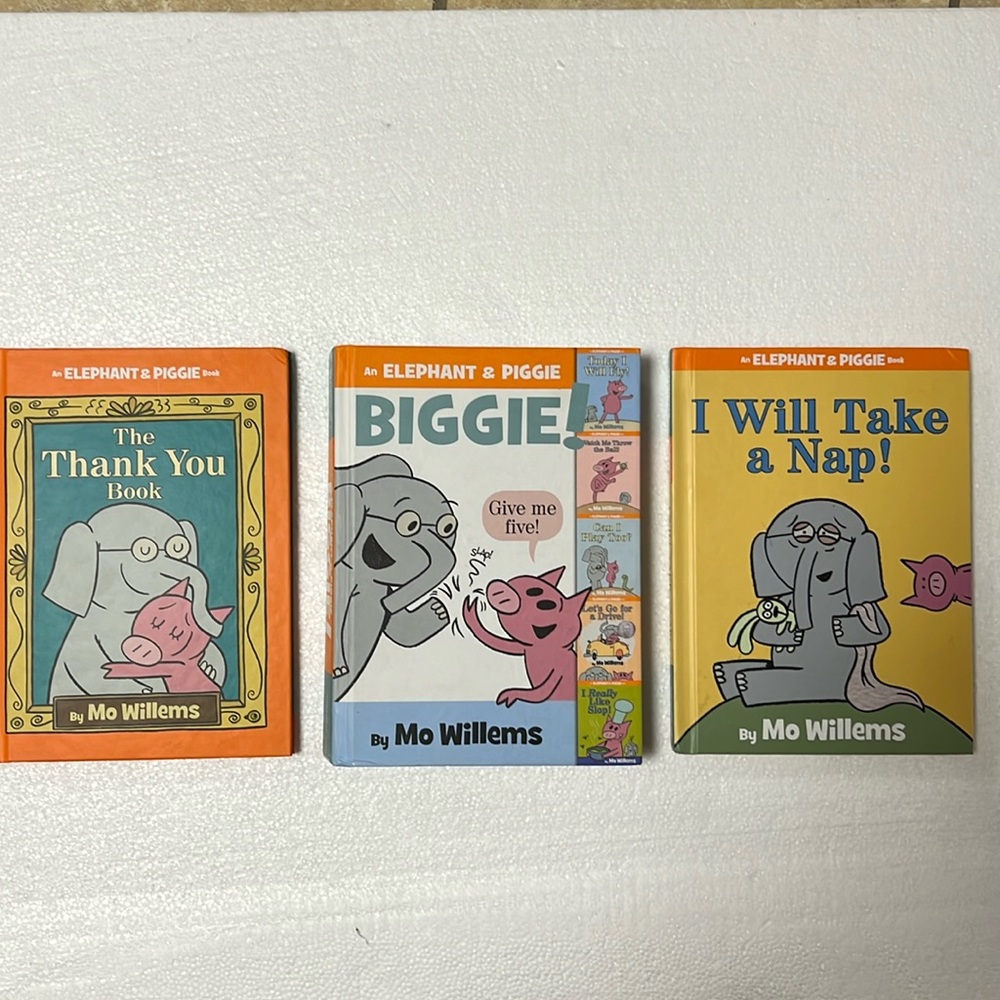 Elephant & Piggie 3 books by Mo Willems like new